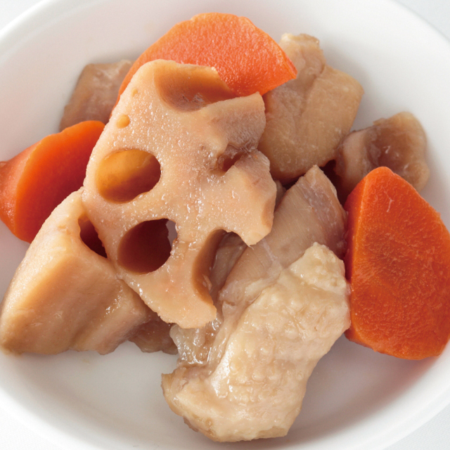 【介護】《冷蔵品》堂本食品)ソフトな噛みごこち鶏肉とれんこんの煮物250g【新商品】