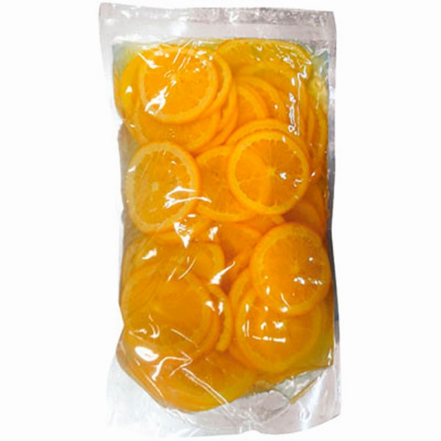 《冷蔵品》愛媛果汁食品)オレンジスライススタンドパック1kg(固形量500g)【新商品】