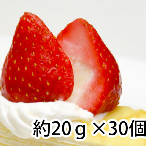 冷凍食品 業務用 ミルク入り苺アイス約20g×30個（ロングセラー品）