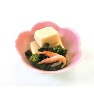 【販売終了】ヤマダイ)高野豆腐と菜の花と桜えびの含め煮(あご出汁)1kg【季節限定 2-4月】
