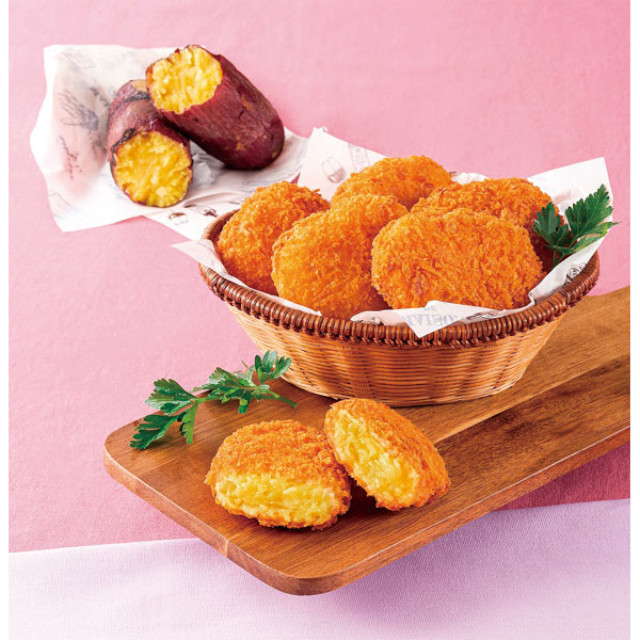 【販売終了】極洋)焼き芋コロッケ350g(10個入)