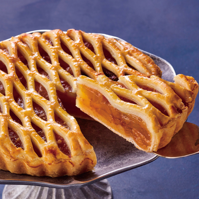 味冷)フリーカットケーキアップルパイ(ホール)380g【新商品】