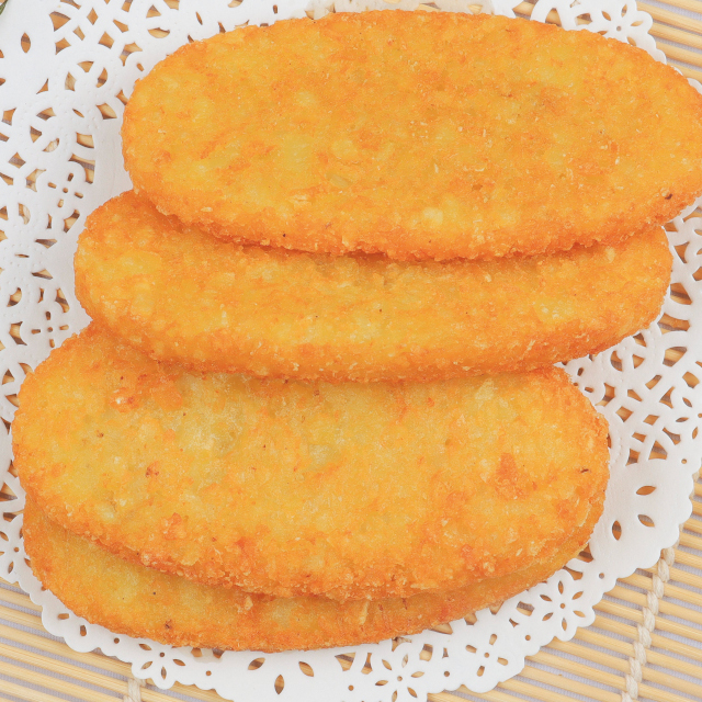 信明商事)ハッシュドポテト楕円型1kg【新商品】