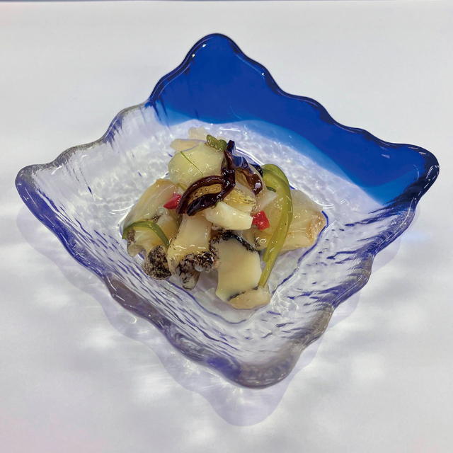 三豊)北海道産つぶ貝パリパリ山葵500g【新商品】