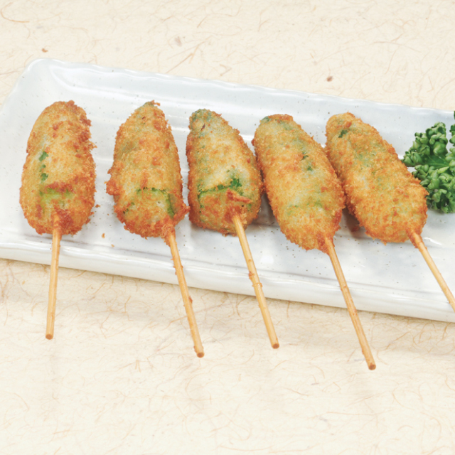 八幡フーズ)串揚げ名人オクラ串240g(20g×12本)【新商品】