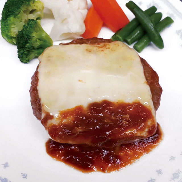 昔亭)チーズトマトソースハンバーグ 110g【旧商品 580666 からの切り替え】