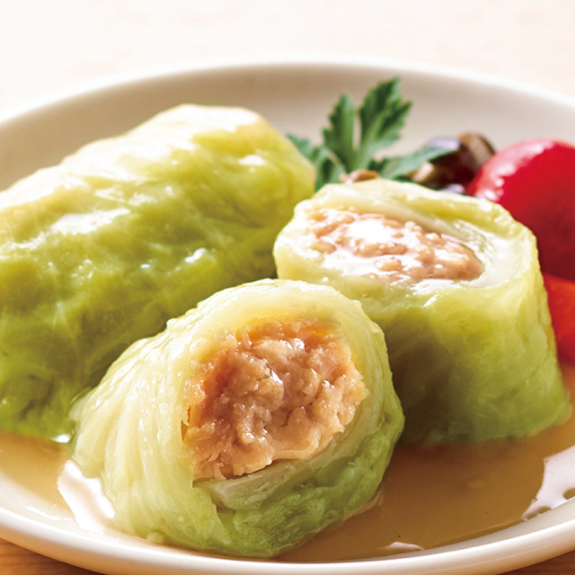 【介護】味の素冷凍食品)三元豚のやわらか煮込みロールキャベツ400g(ボイリングパック)400g(10個入)【新商品】