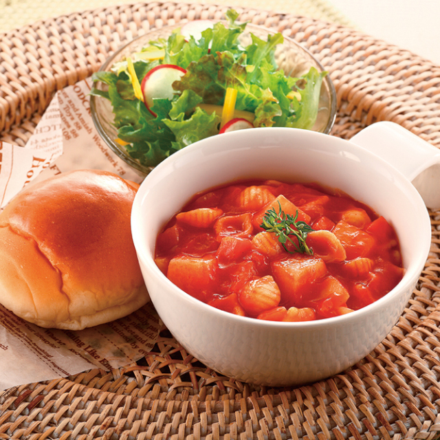 【介護】ケイエス冷凍食品)マカロニと3種野菜のトマト仕立て500g【新商品】