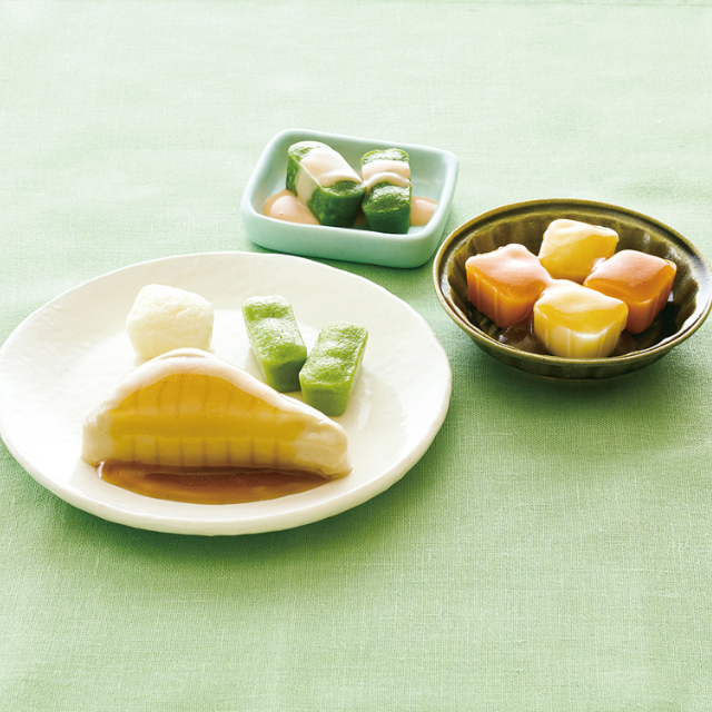 【介護】マルハニチロ)やさしいおかずセット昼・夜のムース食ぶりの照焼きA1食165g【新商品】