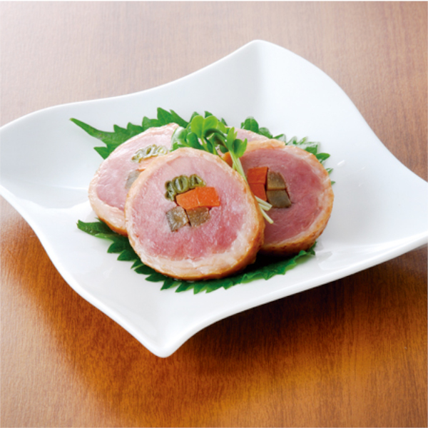 紅茶鴨ジャンボ三色巻550g(カットなし)【正月商材】【新商品】