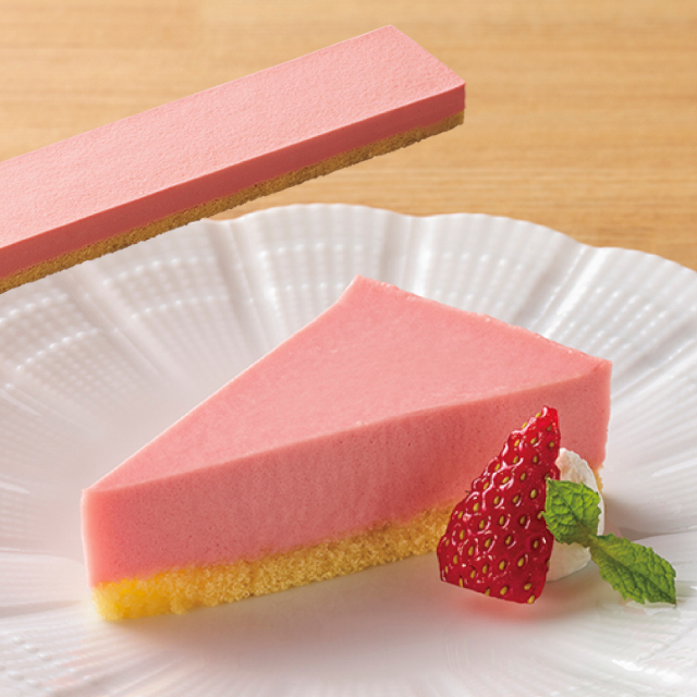 味の素冷凍食品)フリーカットケーキいちごムース(食物繊維)430g(カットなし)【新商品】