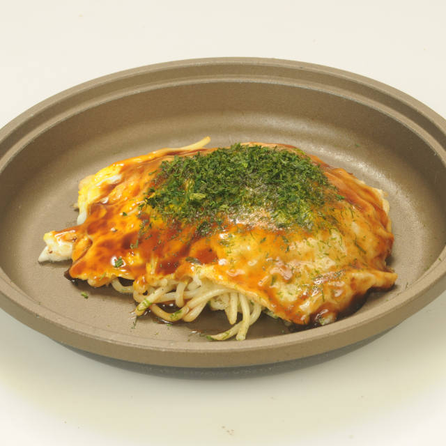 元祖へんくつや可部店)広島名物お好み焼き肉玉そばミニ業務用6枚入り100g(6枚入)【新商品】