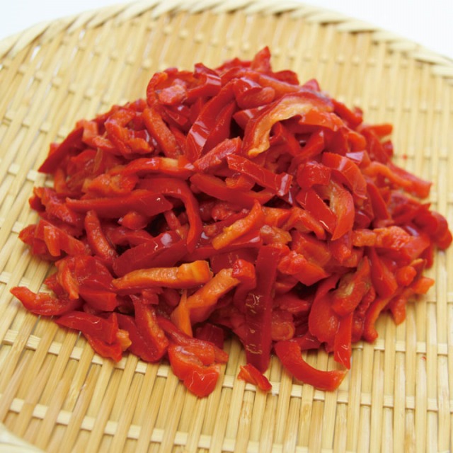 輸入)ピーマンスライス(赤) 1kg【旧商品 570409 からの切り替え】
