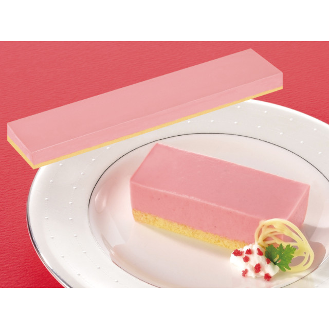 味の素冷凍食品)フリーカットケーキ レア―ストロベリー(栃木県産とちあいか苺果汁使用) 430g(カットなし)【旧商品 571748 からの切り替え】