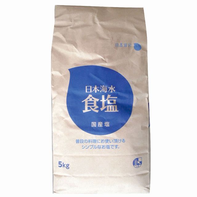 日本海水)食塩 5kg【旧商品 630205 からの切り替え】