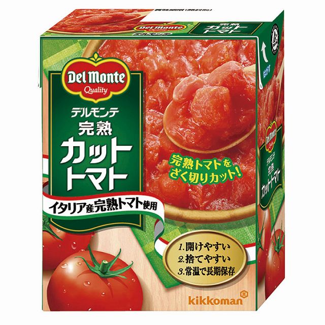 【休売】キッコーマン)デルモンテ　完熟カットトマト388g