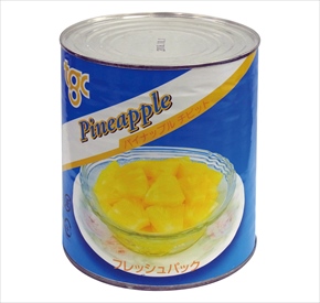 【販売終了】天狗缶詰) パイナップル チビット １号缶
