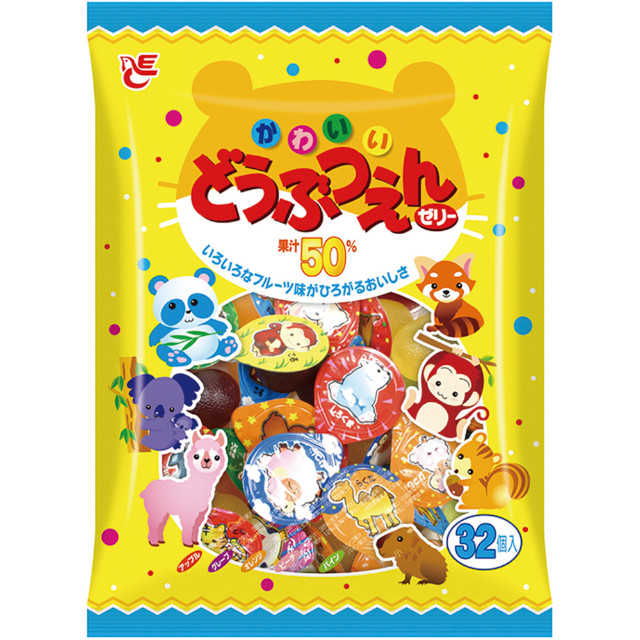 エースベーカリー)どうぶつえんゼリー　15g×32個【旧商品 660184 からの切り替え】