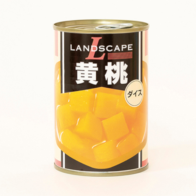 マックストレーディング)ＬＡＮＤＳＣＡＰＥ黄桃ダイス4号缶【新商品】