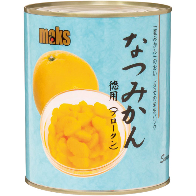 【介護】マックストレーディング)なつみかん徳用(ブロークン)1号缶(固形1800g、内容総量3000g)【新商品】
