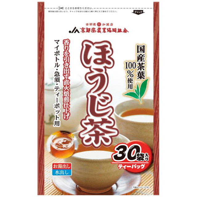 京都茶農業協同組合)国内産ほうじ茶ティーバッグ 90g(3g×30袋)【旧商品 660611 からの切り替え】