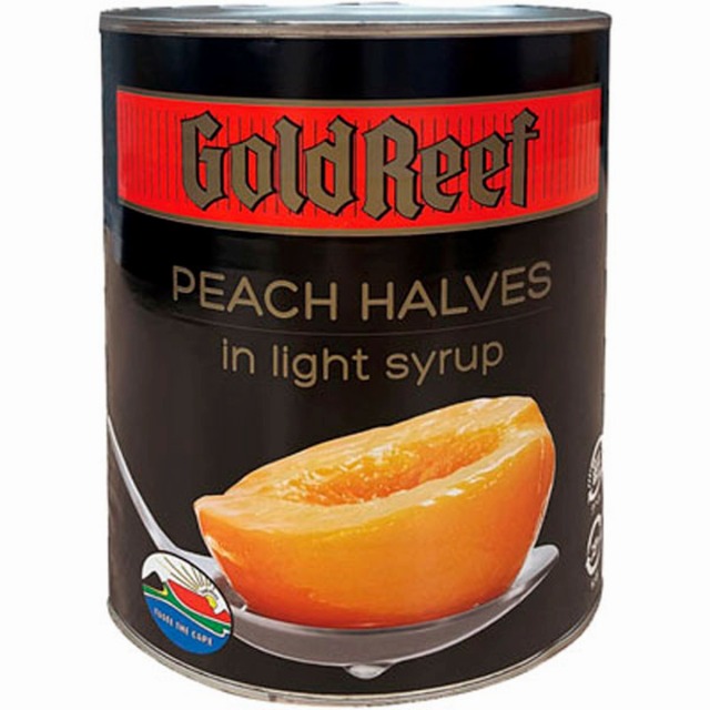 正栄食品工業)ゴールドリーフ黄桃ハーフ1号缶(固形1815g、内容総量3005g)【新商品】