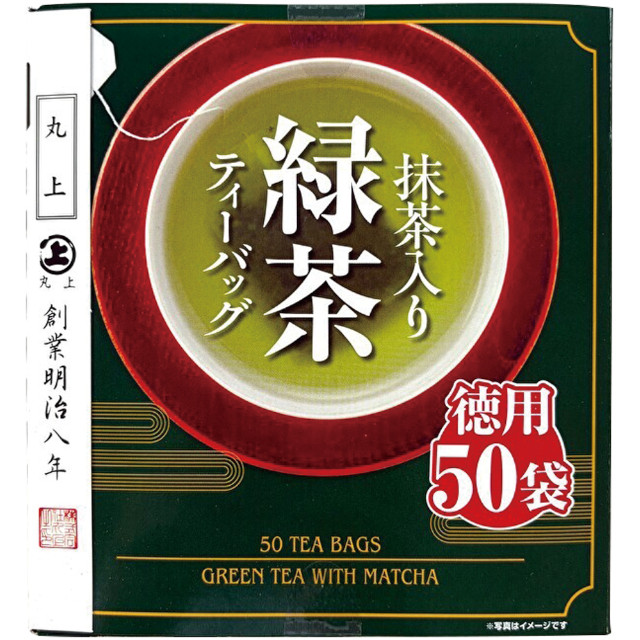 嘉木園)丸上 抹茶入り緑茶ティーバッグ 1.6g×50袋【新商品】