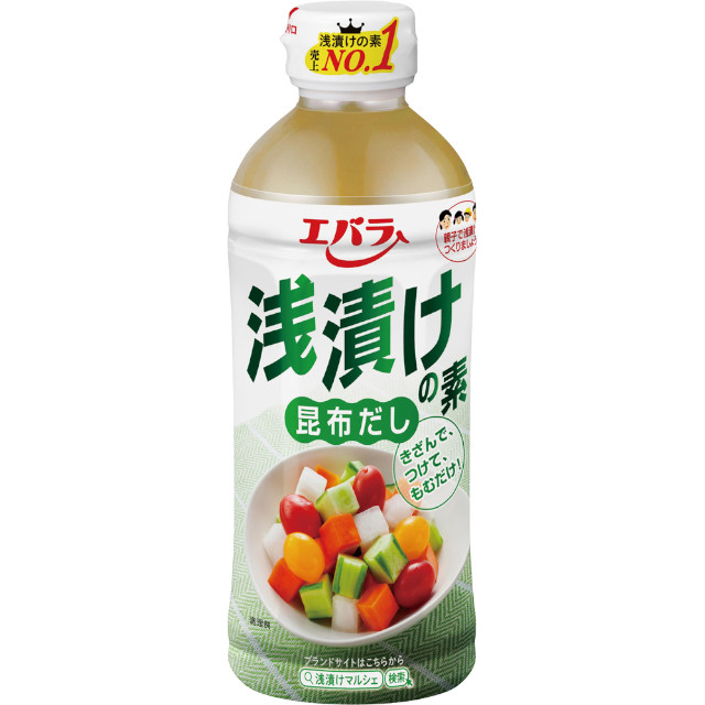 エバラ食品工業)浅漬けの素 昆布だし 500ml【新商品】