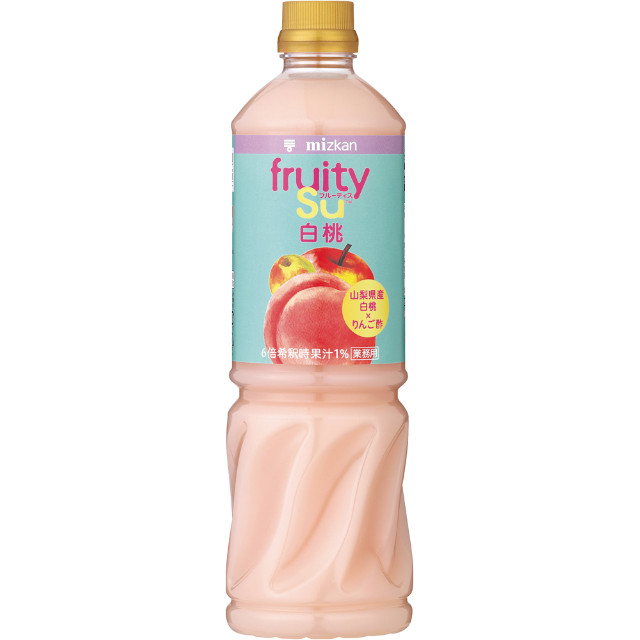 Mizkan)業務用フルーティス りんご酢白桃(6倍濃縮)1000ml【新商品】