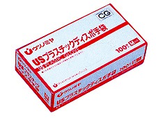 【販売終了のため商品番号 720206 に変更】USプラスチックグローブMサイズ 100枚