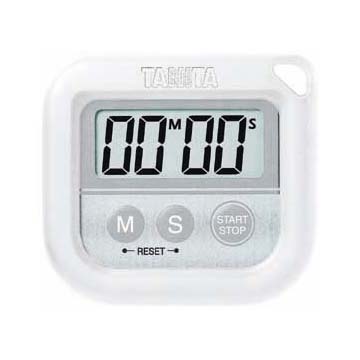 丸洗いタイマー100分計 ホワイト タニタ TD-376