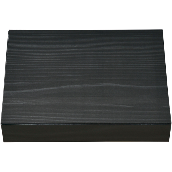紙ボックス一体型黒木目70-55 218×168×40mm 50枚入【新商品】